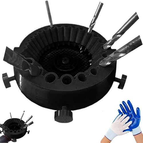 Affilatrice per punte da trapano, Accessorio Per Rettifica Da Elettrico, Affilatrice per da trapano per punte da 2-13 mm (Black)