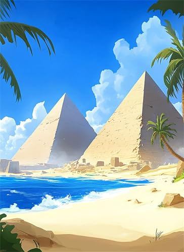 Puzzle 1000 Teile Pyramide Puzzle Erwachsene, Holzpuzzle Klassische Puzzles Landschaft Jigsaw Puzzles für Erwachsene, Clevere Rätsel Wooden Jigsaw, Geschicklichkeitsspiel für die Ganze Familie g-831