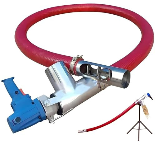 DDZJTPP Máquina Portátil De Succión De Granos, Sinfín De Bajo Ruido, Transportador De Tornillo Eléctrico para Granos, Cemento, Arena Y Polvo | Uso Doméstico Y Agrícola 1.5 M Withstand