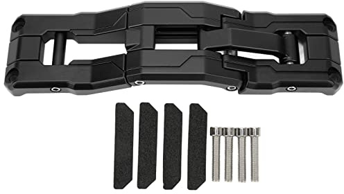 Door Hinge Step Aluminium Alloy Folding Foot Pedal Replacement for JK JKU JL JLU 2007 2021 Heavy Duty Roof Access Step (Black)