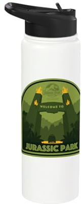 Jurassic Park Green Entrance Stainless Steel Insulated Water Bottle