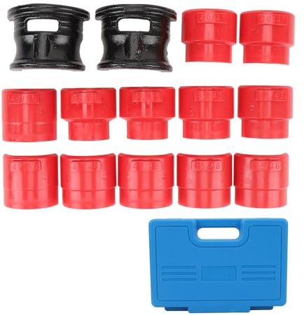 Kit di strumenti per installazione guarnizioni forcelle universali per moto Set di driver per installazione guarnizioni forcelle 35 x 50 mm 6 adattatori Acciaio in nylon