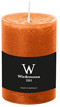 durchgefärbte Stumpenkerzen (H x Ø) 100 x 68 mm, Farbe Dukat, mit ASF zum Abbrandschutz, Wiedemann Marble Kerzen, Advent, Adventskranz, Weihnachten, Dekoration, Event