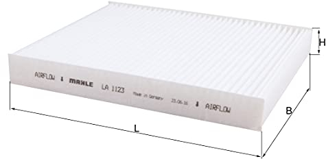 MAHLE LA 1123 Innenraumfilter Partikelfilter u.a. passend für OPEL ASTRA K (B16)