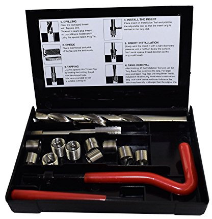 AB Tools-Unithread 7/16 x 20 UNF Taraud Impériale Kit réparation HELICOIL Filets endommagés 14pc Kit