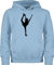 Shirtracer Kinder Hoodie Jungen Mädchen - Sport Kleidung - Eiskunstläuferin Einzellaufen - 140 (9/11 Jahre) - Hellblau - 25. Geburtstag eislauf reitpullover iceskate Pullover eislaufen kinderpullover
