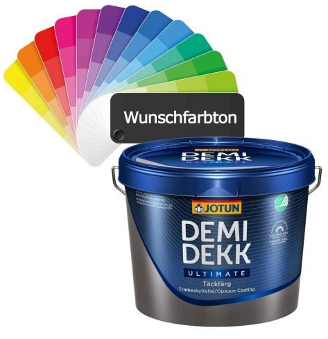 JOTUN DEMIDEKK ULTIMATE TÄCKFÄRG Holzfarbe MIX 3l