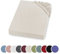 sleepling Biber Spannbetttuch, Feinbiber Spannbettlaken, Made in Germany, 100% Baumwolle, Matratzen bis 23 cm Höhe, Rundum Gummizug, Ökotex, waschbar 60 Grad, 120 x 200, Creme