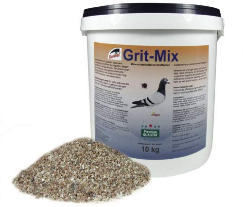 Eurital Grit-Mix 10kg Mineralfuttermittel für Tauben, Vögel - Rassemineral - Mineralien, Futter - Naturprodukt