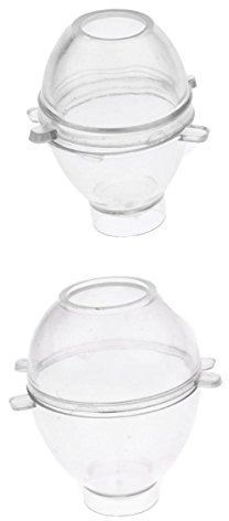 Hellery 2 Eierform Klar Plastikkerze Herstellung Kerze Modell DIY Craft