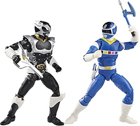 Power Rangers Lightning Collection In Space Blue Ranger Vs Silver Psycho Ranger 2-Pack 15cm Action Figure Toys