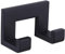 Double Robe Towel Hook Matte Black, APLusee Stainless Steel Square Dual Coat Hook, Utility Bath Kitchen Storage Hanger Holder