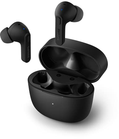 Philips T2206 True Wireless Kopfhörer mit IPX4 Wasserbeständigkeit und super kleiner Ladehülle