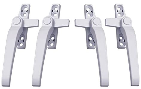 LOVIVER 4X Window Handles with Long Lever Fitting for Turning Double-Glazed Doors