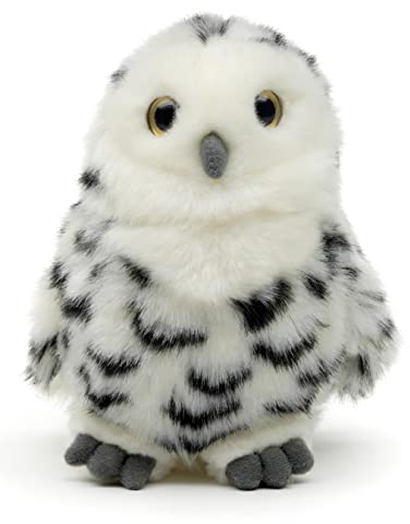 Uni-Toys - Schnee-Eule - 17 cm (Höhe) - Plüsch-Vogel - Plüschtier, Kuscheltier