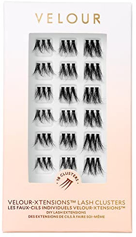 Velour Kit de Xtensions - Kit de Pestañas Postizas - Clústeres de Pestañas DIY, Personalizables, Resultados de Calidad de Salón - Volumen