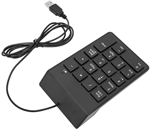 Teclado Numérico USB de 18 Teclas, Teclado Numérico Ultradelgado Ergonómico, Mini Teclado Numérico Externo para Ordenador Portátil, PC, Escritorio