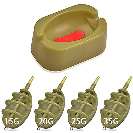 Axinyue Angeln Inline Feeder Angeln Inline Feeder Set,Karpfenangeln Fishing Feeders Feeder Set Zum Angeln,Inline Method Feeder Set Werkzeug Zum Karpfenangeln