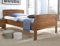expendio Seniorenbett Sion Comfort Buche massiv Holzbett Farbe und Größe nach Wahl Bettgestell Bett Einzelbett Schlafzimmer, Liegefläche:120 x 200 cm, Holzart:Buche walnuss gebeizt