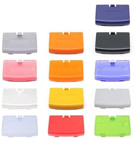 Battery Pack Back Door Cover Lid Case for Gameboy Advance GBA Console Accessories Replacement (Clear Green)