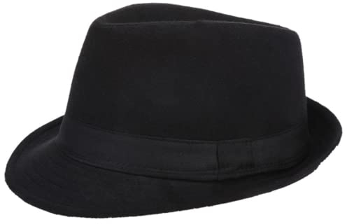 Fedora Trilby Hut Herren Filzhut Jazz-Hut Panama Mütze Mode Filz Gangster Hüte Herrenhut Wintermütze Vintage Style Dress Hut Erwachsene Musikerhut Wollfilzhut Wollhut Mafiahut für Herbst Winter