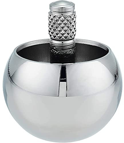 GOSIA Tippe Top Metall Oben Umdrehen Edelstahl Kreisel Erstaunliches Spielzeug Geschenk, Silber