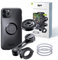 SP CONNECT Moto Bundle mit Anti Vibration Module | SPC+ | kompatibel mit iPhone 11 Pro/XS/X | Handyhalter für Motorrad Bike Moped Roller | Gadget Halterung für Navi