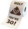 Lustige Geburtstags-Toilettenpapier-Dekoration | Neuheit Papier Gag Geschenk für 30., 40., 50., 60. Geburtstag | Badezimmer-Klo-Rollendekoration, Partyzubehör, Toilettenpapierrollen, Geschenk für