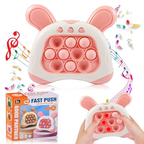 Fast Push Spiel Funmo Push Bubble Game Kids Adults Pop Fidget it Spielzeug Elektronisches Sensorspiel Sensory Bubble Sensory Squeeze Toys Fidget Dekompressions Machine Ostergeschenke Kinder