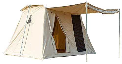 NOALED Kabinenzelt für 5 bis 8 Personen, wasserdichtes Familien-Campingzelt mit Tragetasche, Baumwoll-Canvas-Zelt für Familienausflug, Wandern, Picknick und Party