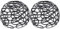 Veemoon 2pcs Rustic Wire Globe Lampshade, Retro Hanging Light Covers, Farmhouse Metal Cage Guard for Pendant Lights, Black, Home Kitchen Office