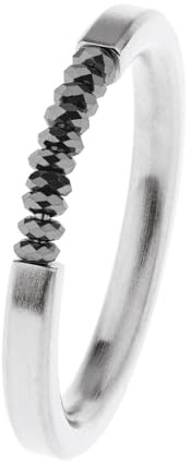 Ernstes Design Ring R732 Hämatit Edelstahl 8