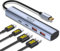 USB C Hub 10Gbps Daten Hub 4 in 1 USB C auf USB 3.1 Adapter Kompatibel mit Laptops Handys, USB Flash Drives, Mobile HDD, usw
