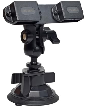 HYSHIKRA Radio-Halterung, Walkie-Talkie-Auto-Halterung, kompatibel mit Baofeng Quansheng Midland Radny 3 SEPURA Handfunkgerät und Mikrofon mit Clip, Car Holder 2R