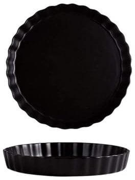 LVUNZJCA Fuente para Hornear de Cerámica Cerámica Redondo Fuente de Horno es Adecuado for lasaña Pies(F)