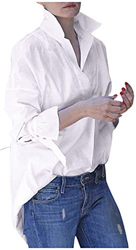 Vetements Femme Grande Taille Soldes Chemisier Rose Poudre Chemisier Blouse Boheme Haut Femme Blanc Coton Tee Shirt Sport Femme 4XL Tunique Femme Longue Sexy Commandes en Cours Soldes