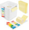 240 Pcs Z-notes weiß Desk Organizer mit 10m Notizrolle Z-notes Pro Abroller Super Sticky Schreibtisch Organizer Spender Note Holder
