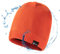TOP-EX wasserdichte Merino Beanie Mütze Herren Damen Wolle Wintermütze Warm Fleece Strickmuetze Regenmütze Orange M
