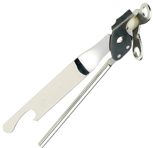 Butterfly - Style Stainless Steel Manual Can Opener - Heavy Duty, Ideal for Arthritis Hands, Smooth Edge & Food - Safe, Easy Grip for Effortless Use in Kitchen & Camping