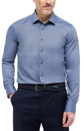 ETERNA Male Dynamic Cotton strukturiert Slim FIT 38_H_1/1, 1/1, Denim
