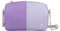 DUDU Barell -Ledertasche, Umhängetasche mit Kette und Leder, stilvolle Mode kleine zylindrische Tasche mit Reißverschluss Provence Lilac