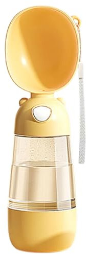 XAGMODSHN Kompakte Hundefutter-Wasserflasche für große Hunde, Outdoor-Spaziergänge, Haustier-Camping-Wasserflasche, Haustier-Trinkflasche