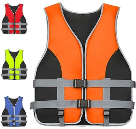 Ventouse Schwimmweste Rettungsweste Rrwachsene für Wassersport: Unisex Auftriebsweste Erwachsene Paddle Board Schwimmweste mit Pfeife zum Schwimmen Angeln Bootfahren Surfen Paddleboarding(Orange,XL)