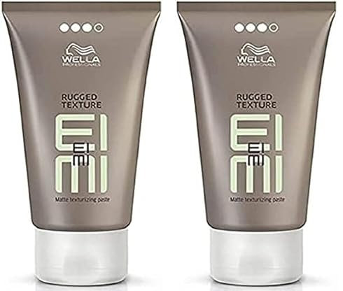 Wella Professionals EIMI Rugged Texture Strong Hold Matte Texturising Hair Paste, Hold Level 3, 75ml (Pack of 2)