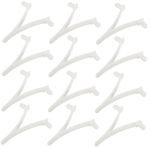 UKCOCO 12pièces Clips De Filet pour Piscine Fixations pour Balai De Piscine Clips v pour Épuisette Skimmer Manche Aspirateur Accessoires De