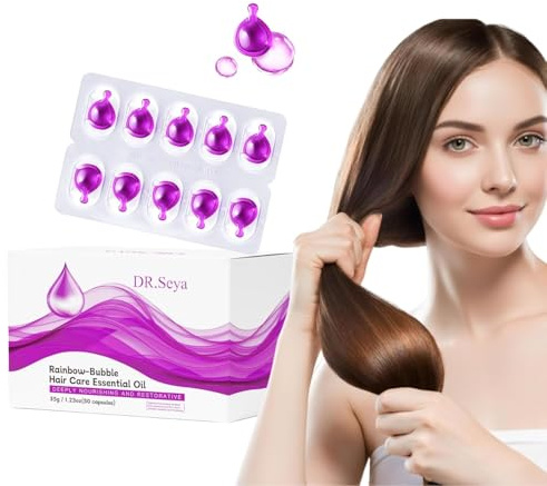 Capsules de Sérum Vitaminé Capillaire à l’Huile d’Argan, 50 pièces anti-chute | hydrate et répare les cheveux abîmés