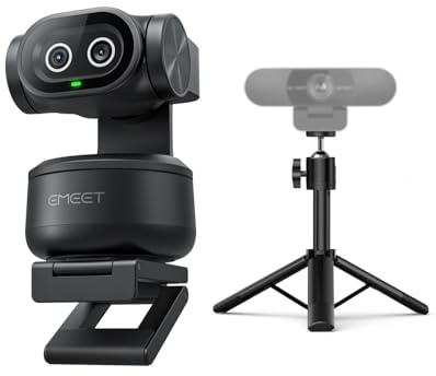EMEET PIXY Dual-Camera AI-Powered PTZ Camera 4K & Webcam Tripod