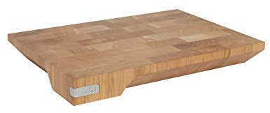 Furi Pro Chop & Transfer, Chopping Board, Medium, Ash Wood, Extra Thick, Colour: Light Brown, Dimensions: 35x25x4cm