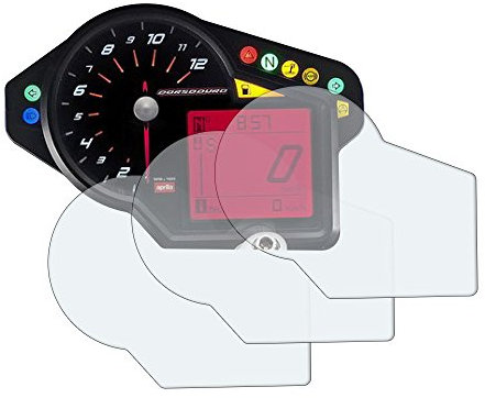 Speedo Angels Displayschutzfolie Tachoschutzfolie kompatibel mit Aprilia Dorsoduro 750/1200 : 3x Ultra Klar