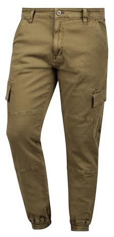 Indicode Bromfield - Pantaloni Cargo da Uomo, Taglia:L, Colore:Amber